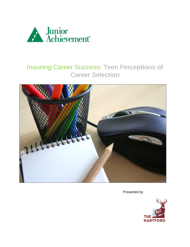 Insuring Career Success: Teen Perceptions of Career Selection