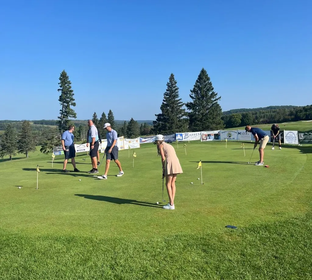 people playing golf